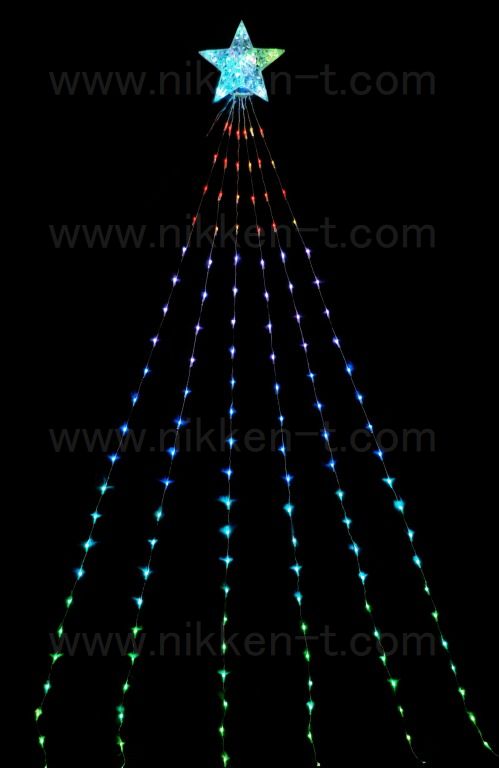 完売】 友愛玩具 LEDネオン スパイラルツリー150cmDX WG-9301 クリスマス 屋外 LED イルミネーション ライト